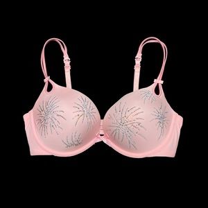 Victoria’s Secret Pastel Pink Rhinestoned Bra 36D